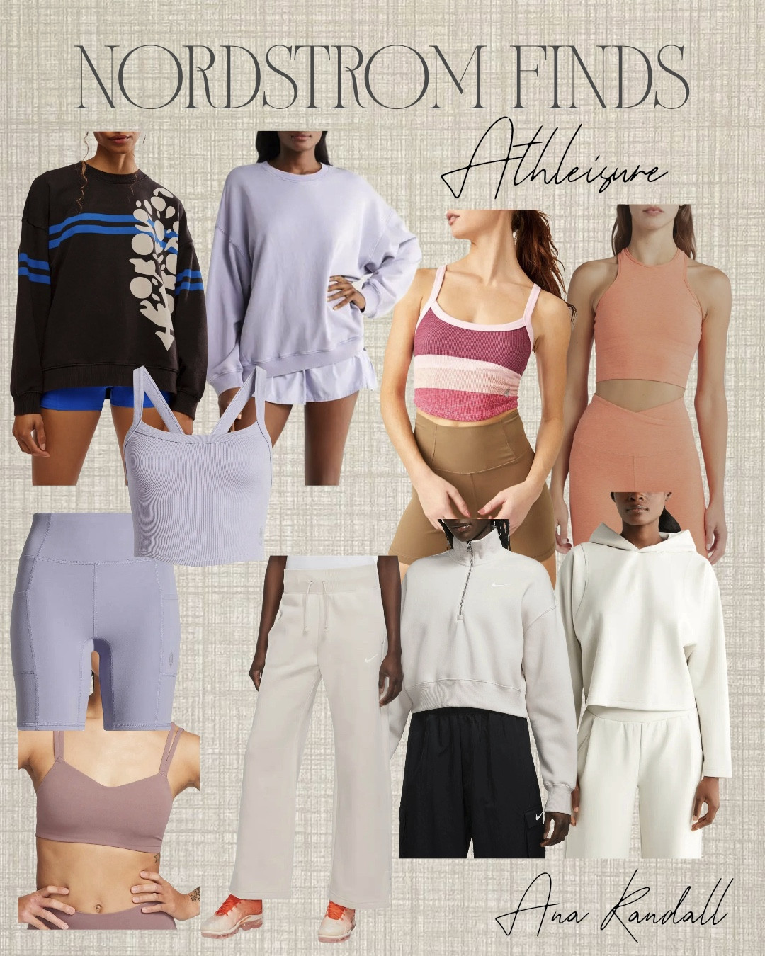 Athleisure Finds at the Nordstrom Anniversary Sale. Workout Tops, shorts, lightweight sweatshirts, bralettes, biker shorts. Free people, Zella & Nike.

#LTKActive #LTKxNSale #LTKOver40