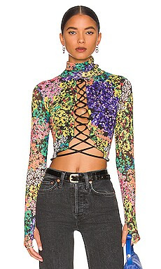 AFRM Lela Top in Patchwork Floral from Revolve.com | Revolve Clothing (Global)