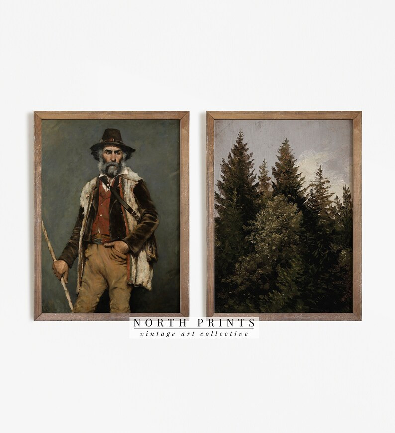 Rustic Cabin Decor Gallery Wall SET 3 Piece |  Forest Wall Art Digital PRINTABLE #S3-7 | Etsy (US)