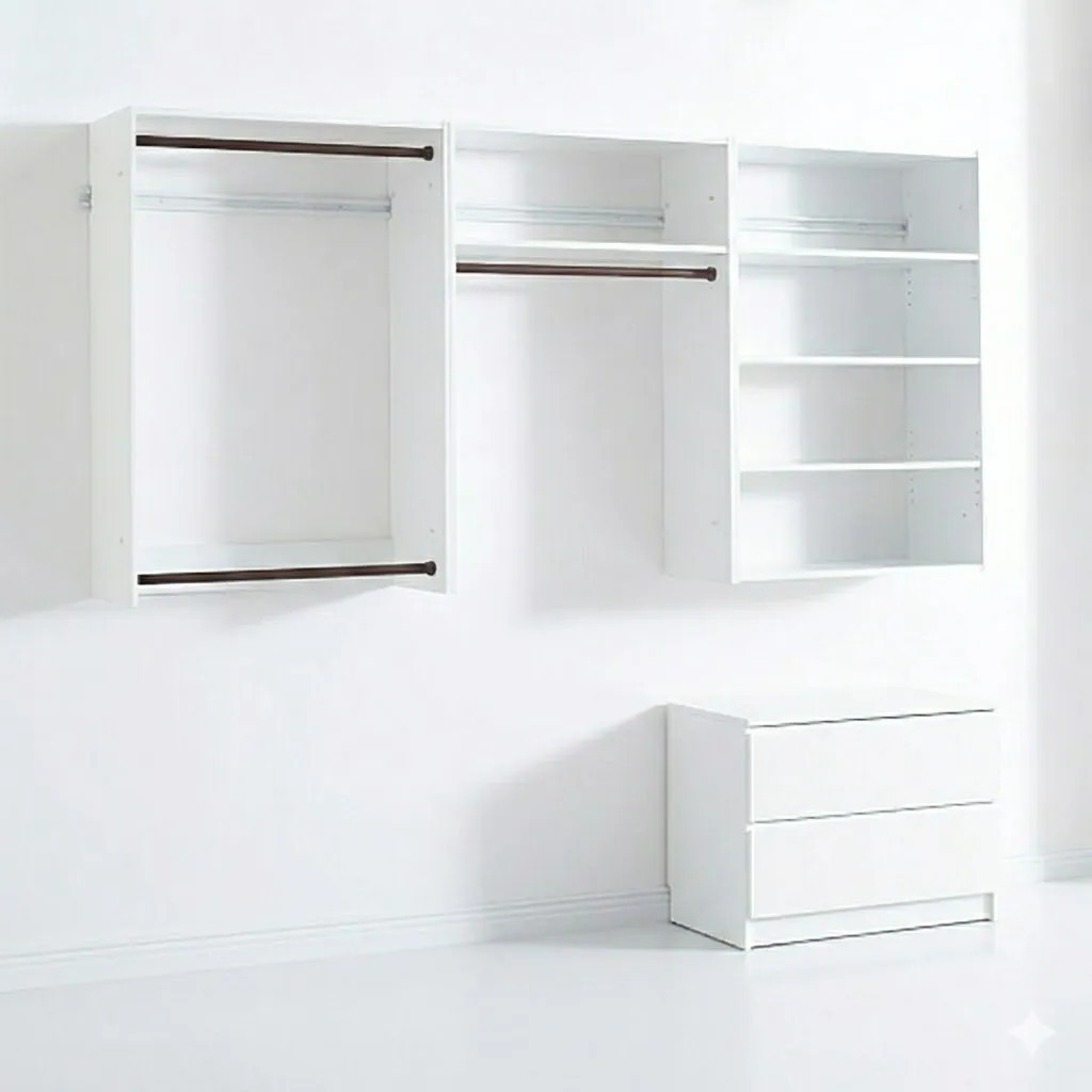 Clihome Tower system White Shelving Wood Closet System one_size | CL-KL00090 | Lowe's