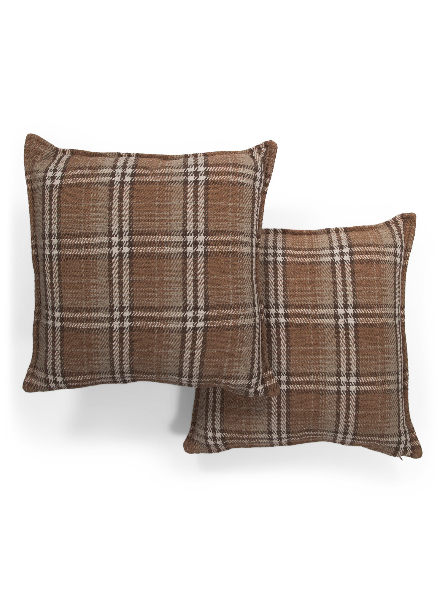 2pk 20x20 Plaid Flange Pillows | TJ Maxx