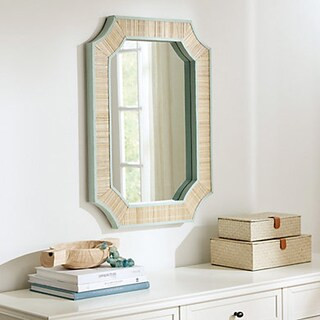 Clipped Corners Woven Mirror | Ballard Designs, Inc.