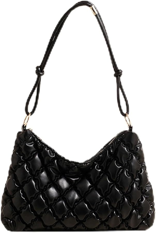 CORIOS Quilted Tote Bag for Women Puffer Shoulder Bag PU Leather Handbag Waterproof Underarm Bag ... | Amazon (US)