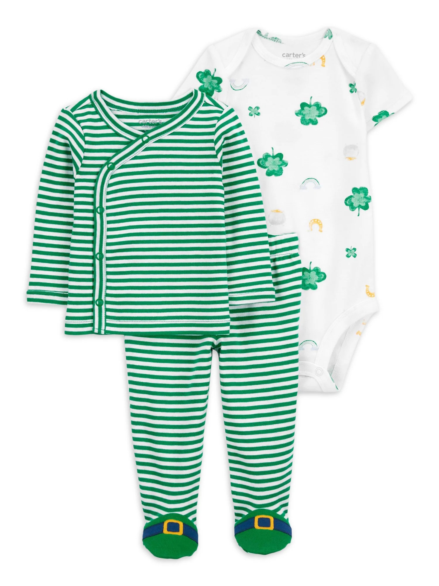 Carter's Child of Mine Baby Unisex St. Patrick's Outfit Set, 3-Piece, Sizes Preemie-6/9 Months | Walmart (US)