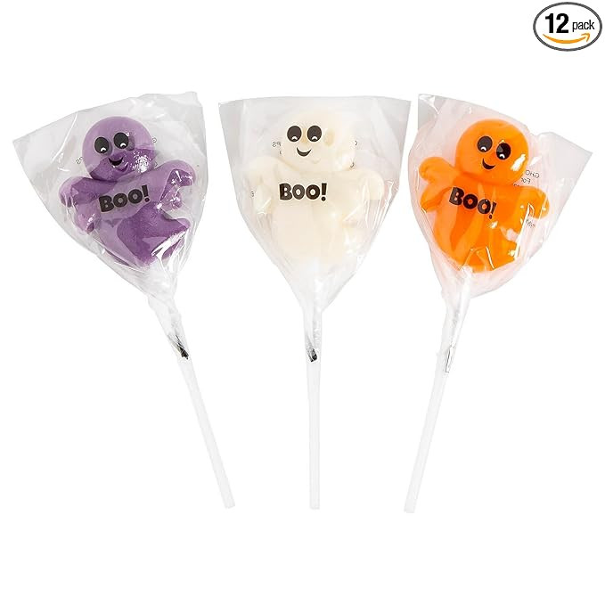 Fun Express Ghost Lollipops - 12 Pc | Amazon (US)