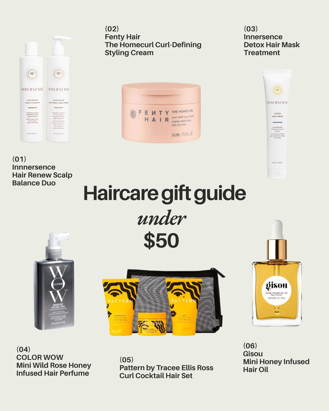 Haircare Gift Guide Under $50! These products would be perfect for those with curly or wavy hair! 

#haircare #curlyhair #wavyhair #hairproducts #pattern #innersence #wow #fentybeauty #holiday #blackfriday #christmas #selfcare #hair 

 

#LTKHoliday #LTKGiftGuide #LTKCyberWeek