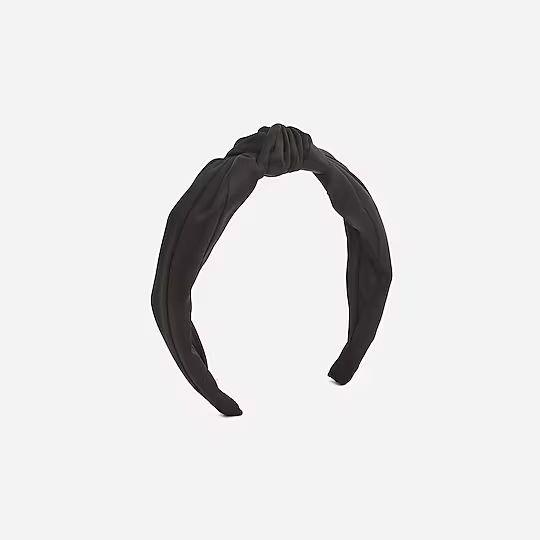 Knot headband in satin | J.Crew US