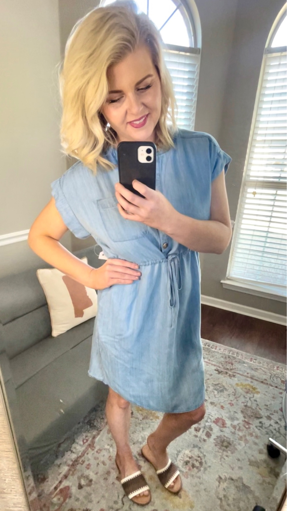 Lightweight and breezy, this Short Sleeve Shirt Dress from Walmart helps you look and feel great while still keeping you comfortable. Classic button-down styling, pull-on dress, cinched at the waist. Very versatile and perfect for when you have plans after work! 

I’m wearing a small. This dress runs big in the waist but I think the buttons would’ve pulled on the bust if I sized down! 

#dresses #workwear #comfortandstyle #vacationoutfit #workoutfit #summer #summerdress #affordable #walmart #walmartfashion 

#LTKSeasonal #LTKunder50 #LTKfit