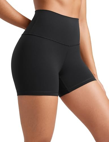 CRZ YOGA Womens Butterluxe Biker Shorts 4'' - High Waisted Booty Workout Volleyball Yoga Spandex | Amazon (US)