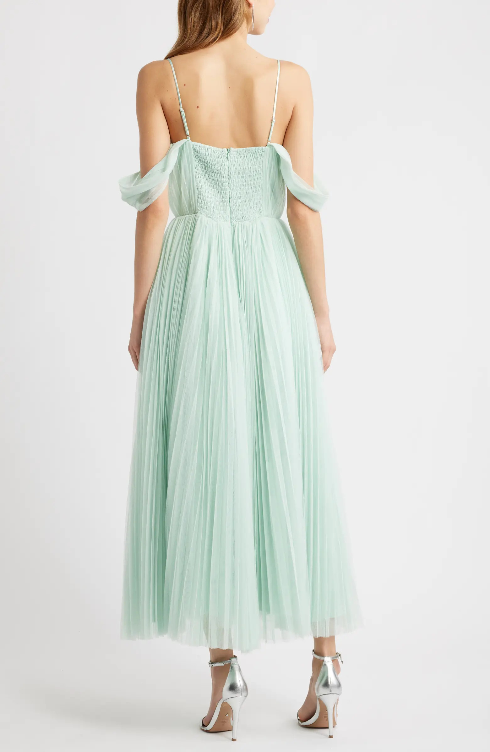 Cold Shoulder Chiffon Cocktail Dress | Nordstrom