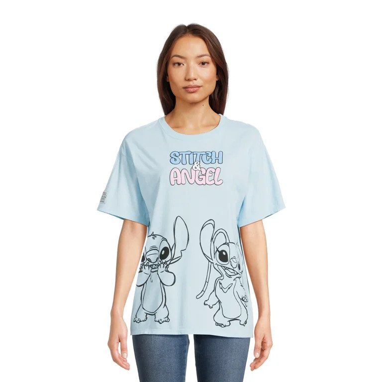 Disney Stitch Women's Graphic Tee | Walmart (US)