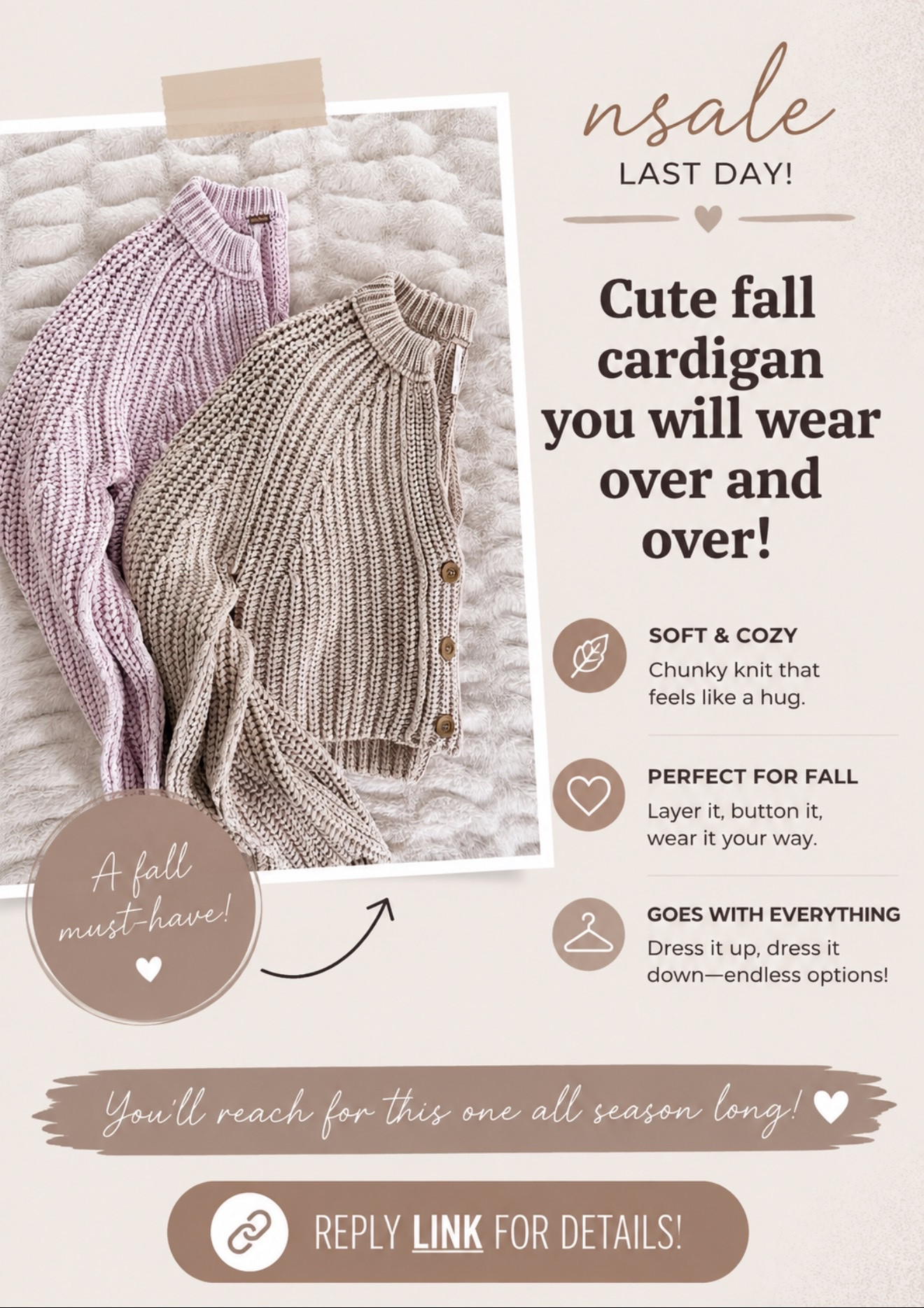 Free people cardigan on sale.

#LTKSaleAlert #LTKOver40 #LTKSeasonal