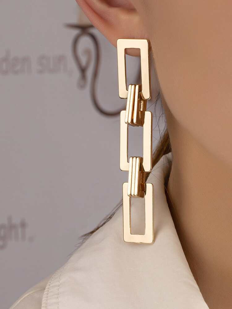 Chain Design Drop Earrings | SHEIN