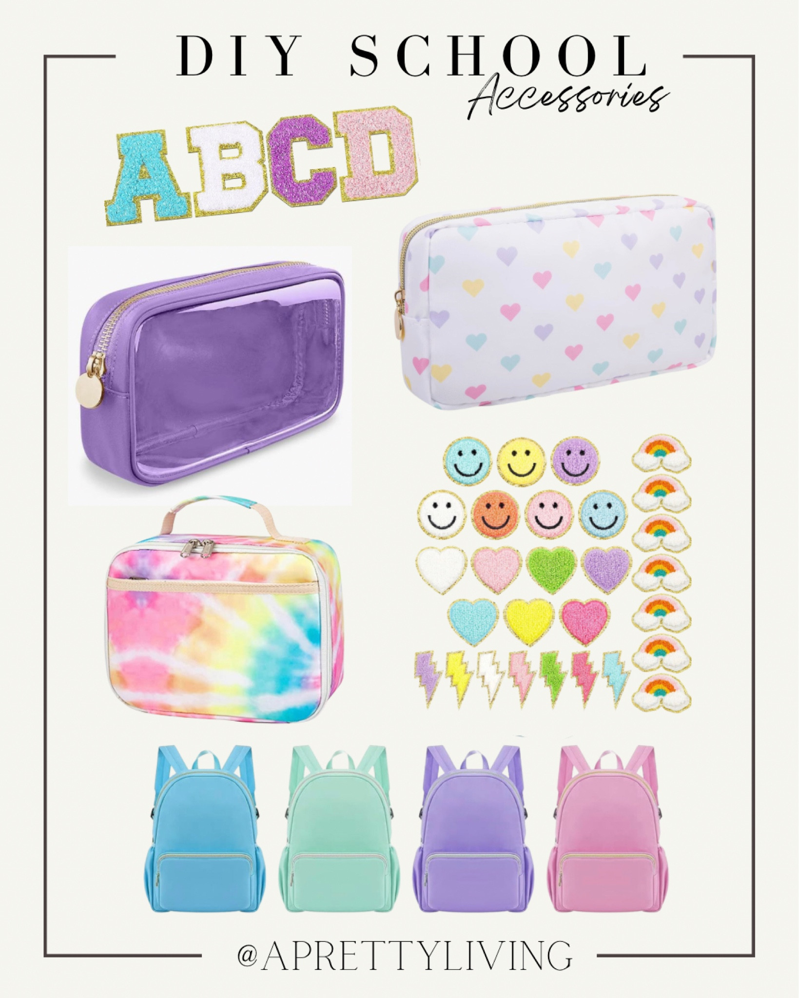 DIY School Accessories 💖







#school #backtoschool #lunchbox #backpack #patches #pencilpouch #kidsschool #kids 

#LTKfamily #LTKBacktoSchool #LTKkids