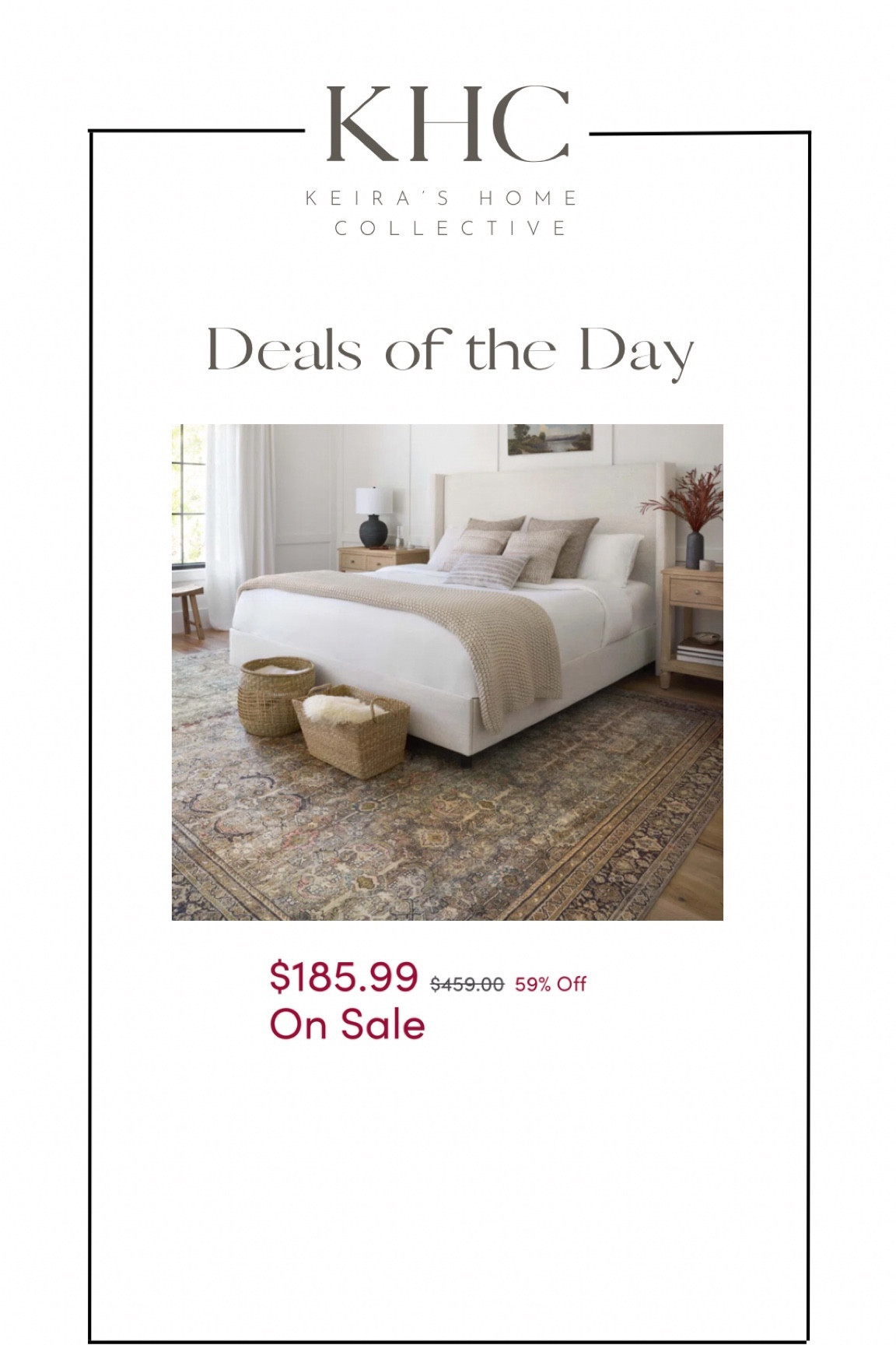 Wayfair deals! 

Area rug, neutral home, cyber week deals, living room decor, bedroom decor, neutral decor, loloi rug, deal of the day, home finds 

#LTKhome #LTKCyberWeek #LTKsalealert