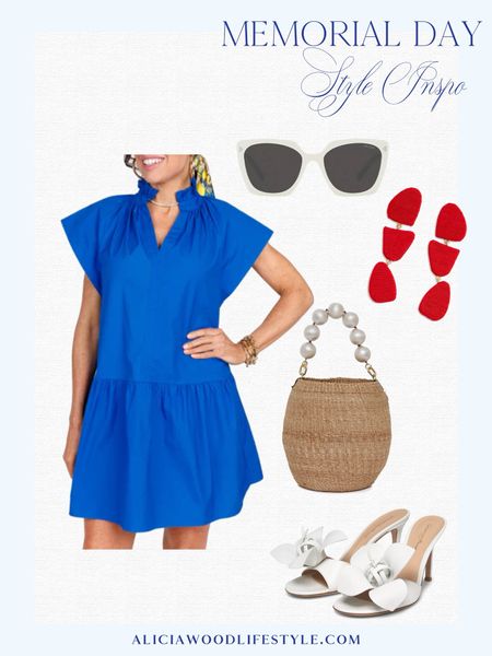 Memorial Day outfit!

Bright blue shirt dress 
Red raffia drop earrings
White sandal with floral detail
Woven bucket bag with pearl detail handle
White sunglasses 
Memorial Day outfit
4th of July outfit
Patriotic outfit
Olympic outfit
USA Olympics Outfit 


#LTKStyleTip #LTKSeasonal #LTKOver40