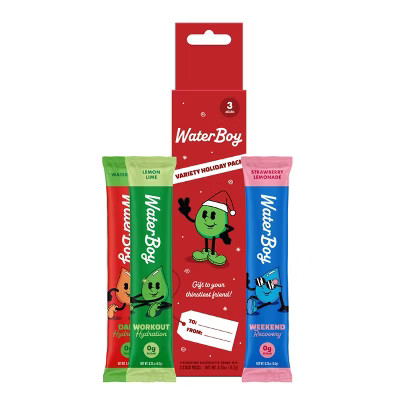 Waterboy Electrolyte Powder - Stocking Stuffer Variety Pack - 3ct | Target