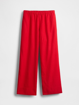 Linen-Blend Easy Wide-Hem Pants | Gap (US)