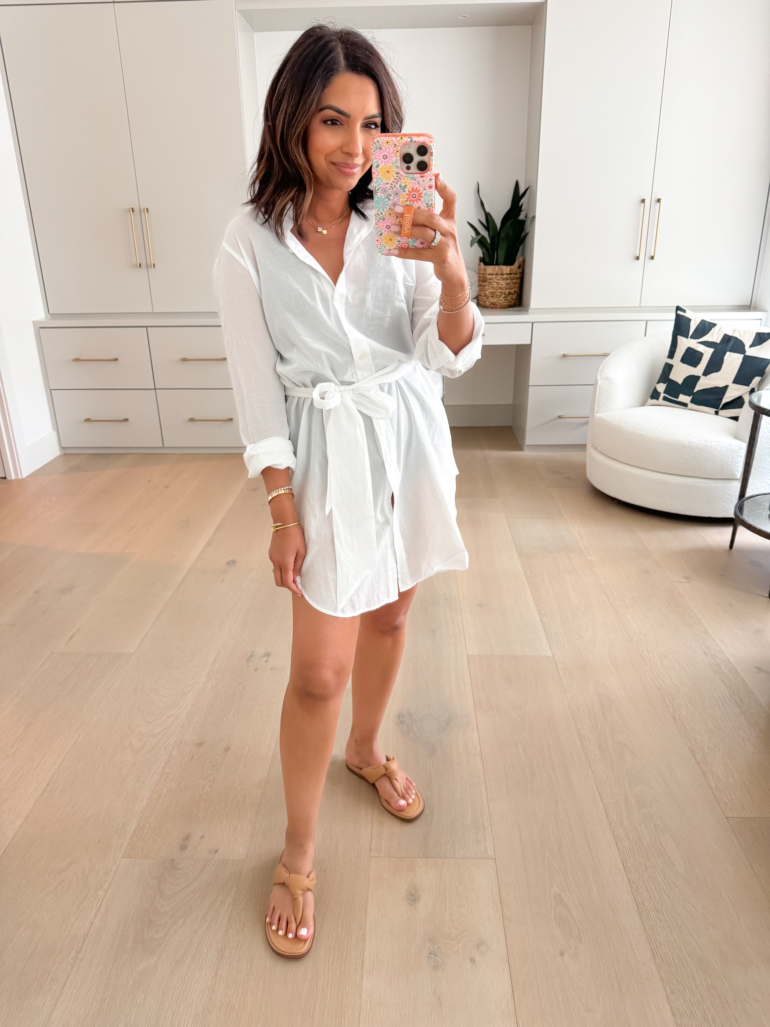 j crew factory shirt dress Chambray Tie-waist Shirt-dress For Women