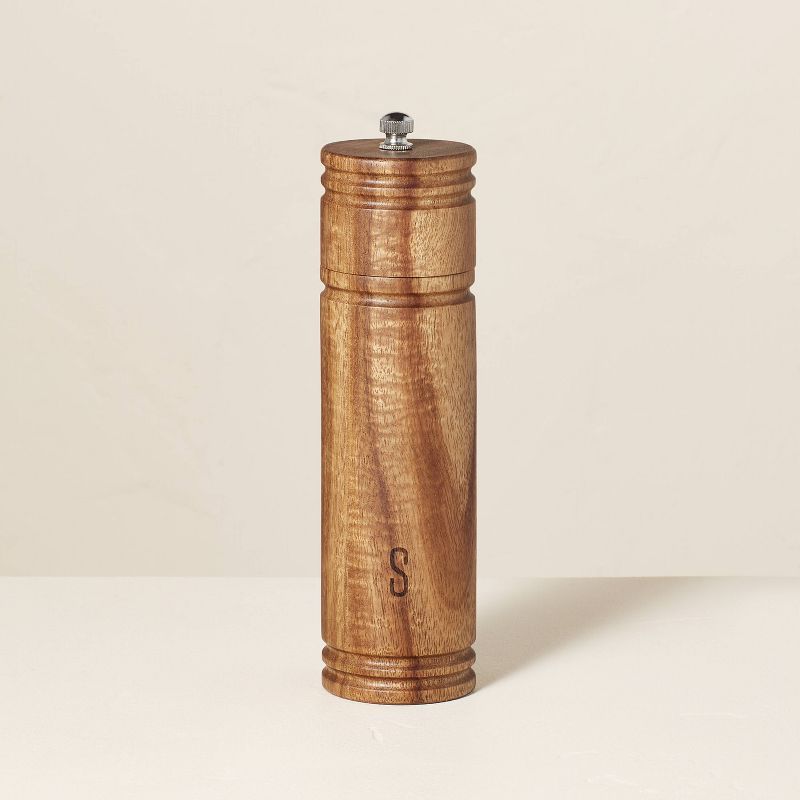 Wood Salt Grinder 7.5&#34; Brown - Hearth &#38; Hand&#8482; with Magnolia | Target