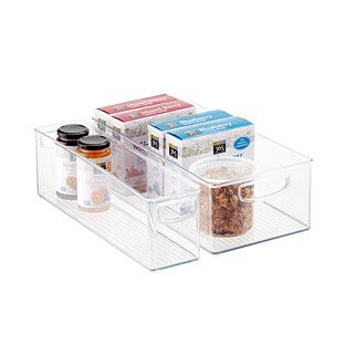 iDESIGN Linus Large Deep Drawer Bin Clear | The Container Store