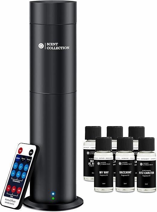 Waterless Essential Oil Diffuser, Cold Air Scent Machine for Home with 6 Hotel-Inspired Oils, Neb... | Amazon (US)