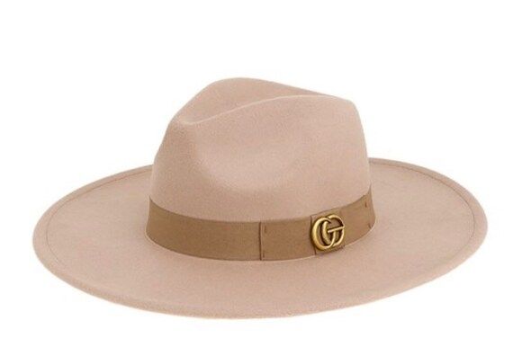 Taupe Fedora Hat  Wide Brim Hat  Summer Hat | Etsy | Etsy (US)