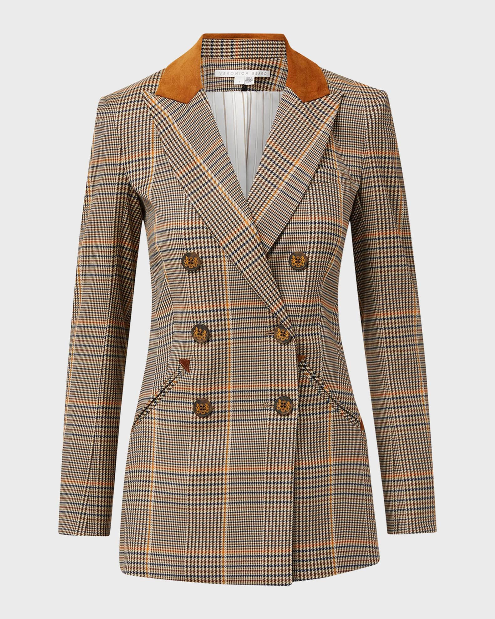 Veronica Beard Elvana Plaid Dickey Jacket | Neiman Marcus