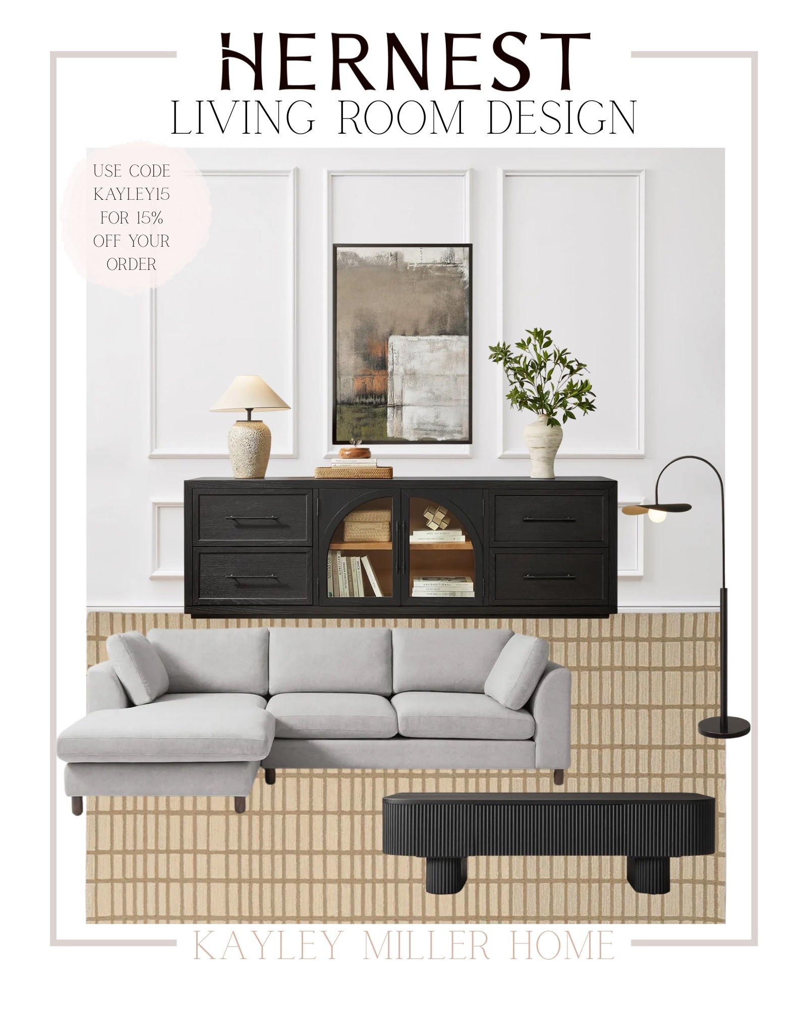 Loving all the furniture for the whole home, lighting, rugs and other accessories from @HERNEST!  Their items are timeless with a modern twist. Here are some dining and living room design ideas for you using their pretty pieces. Use code kayley15 for 15% off sitewide at hernest.com. Comment SHOP for links, or head to the link in my bio!


#HERNEST #WoodTonedDecor #diningroomdesign #livingroomdesign #ModernOrganic #NeutralInteriors #FurnitureEdit #HomeInspo