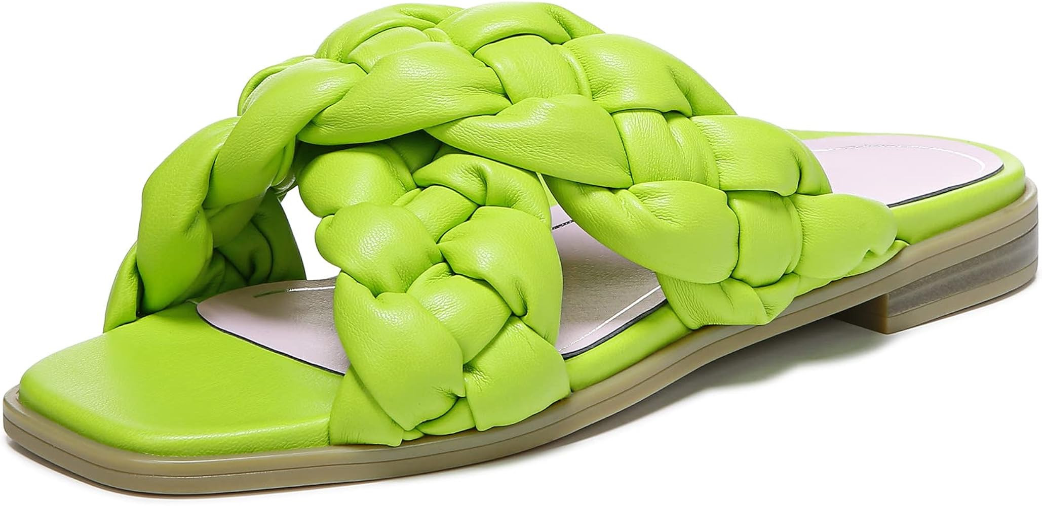 Vionic Women's Poppy Braided Vio-Motion Insole Slide Sandal- Supportive Dressy Flat Sandals That ... | Amazon (US)