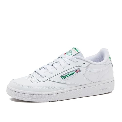 Reebok Club C 85 Tennis Shoes for Women - White Womens Sneakers, Footwear White/Footwear White/Gold Metallic, 5.5 | Amazon (US)