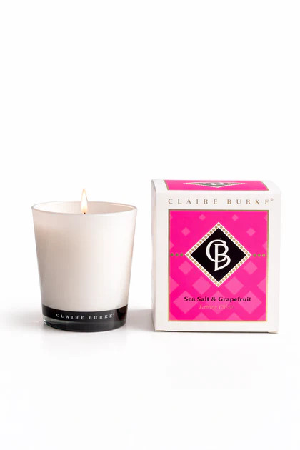Sea Salt & Grapefruit Glass Candle | Claire Burke
