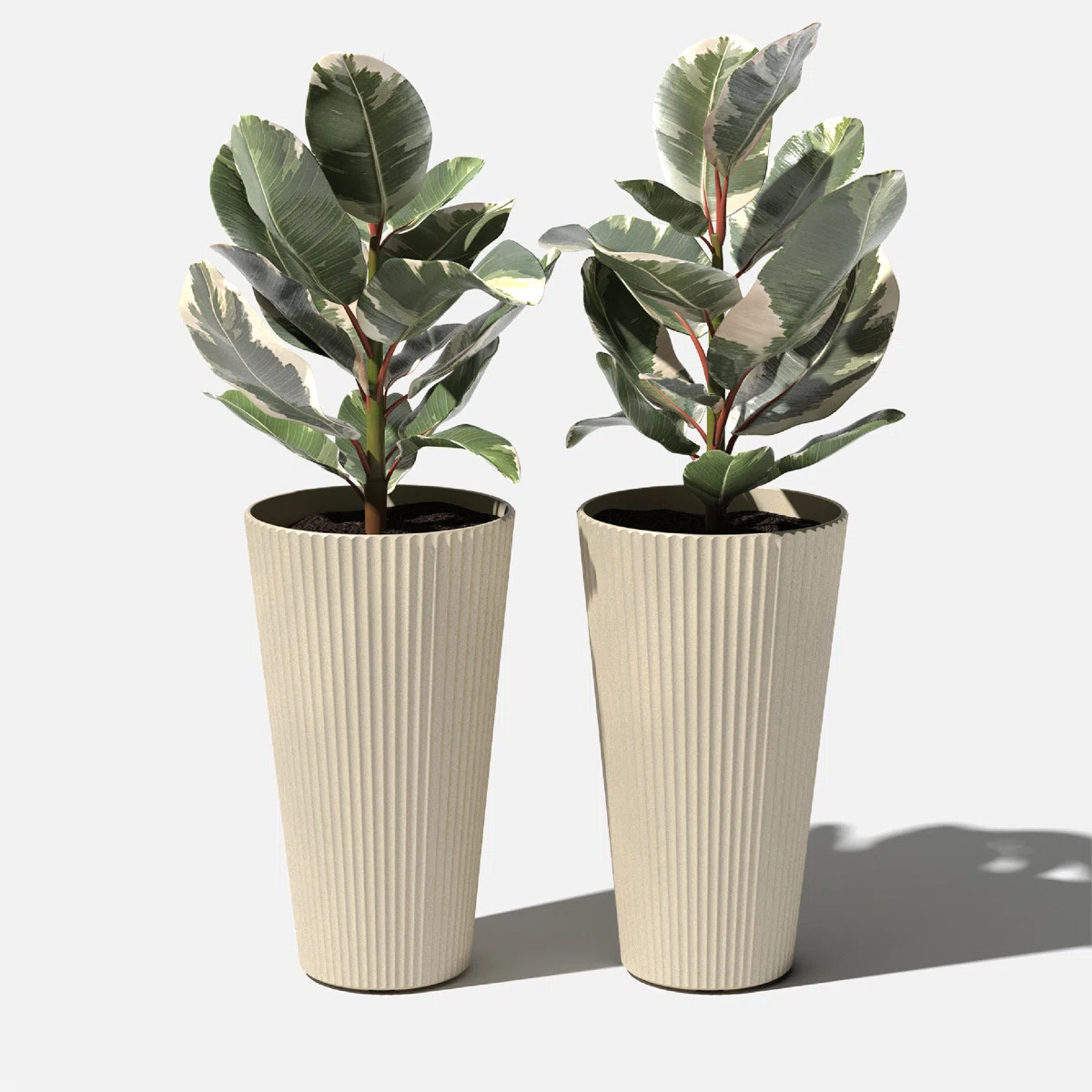 26" Tall Plastic-Stone Planter | Wayfair North America