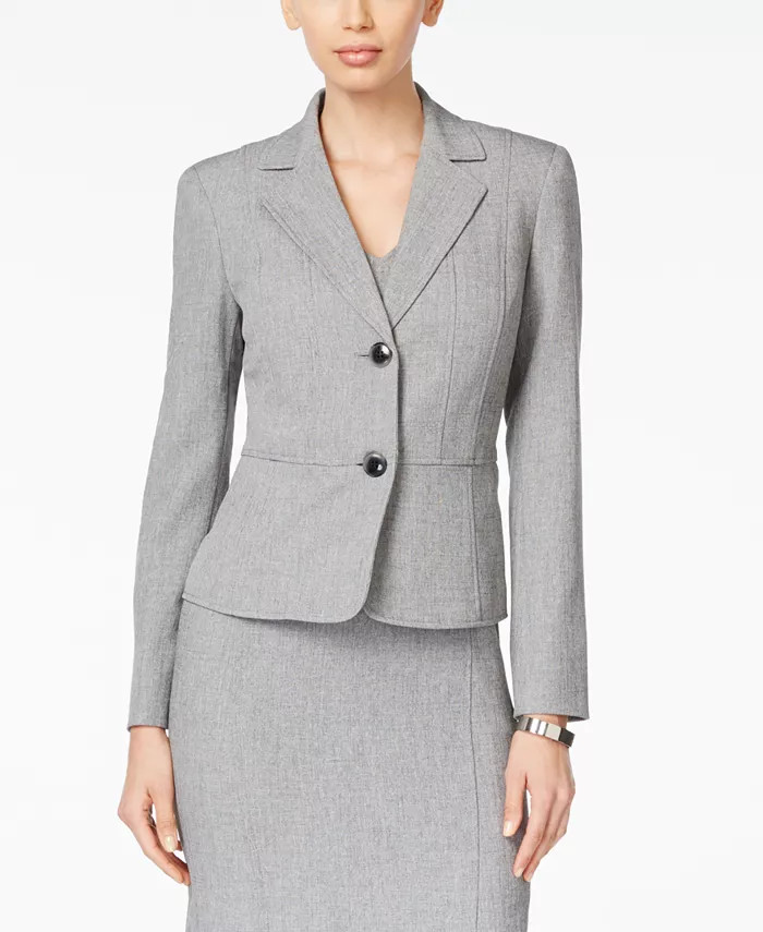 Kasper Two-Button Blazer, Regular & Petite Sizes - Macy's | Macy's