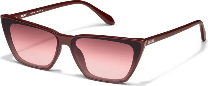 Quay Australia Bad Habit 65mm Oversize Cat Eye Sunglasses | Nordstrom | Nordstrom