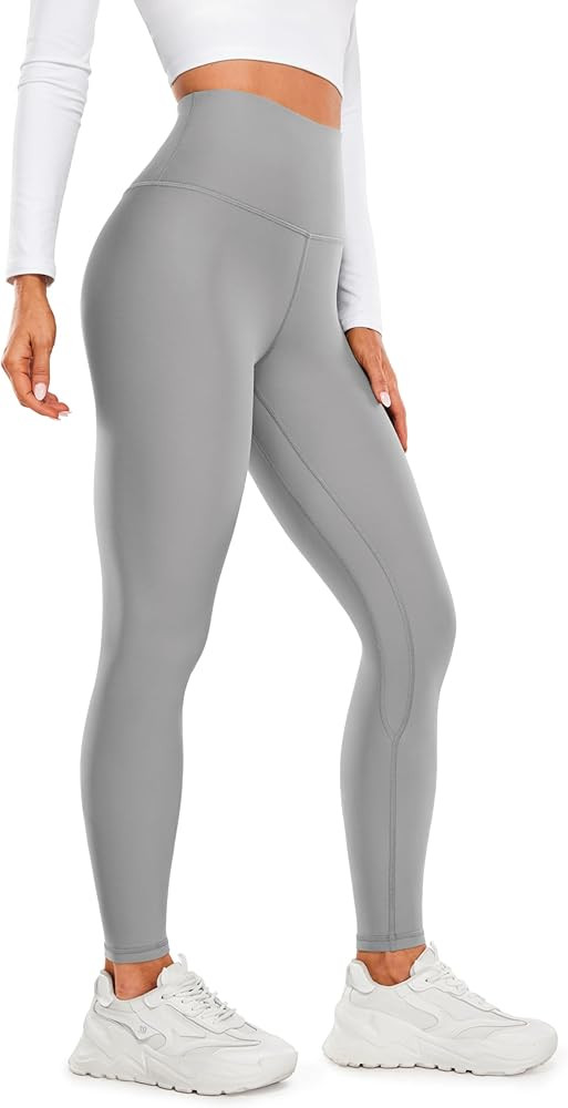 CRZ YOGA Fleece Lined Leggings 28'' - Thermal Casual Lounge Workout Yoga Womens Full Length Pants... | Amazon (US)