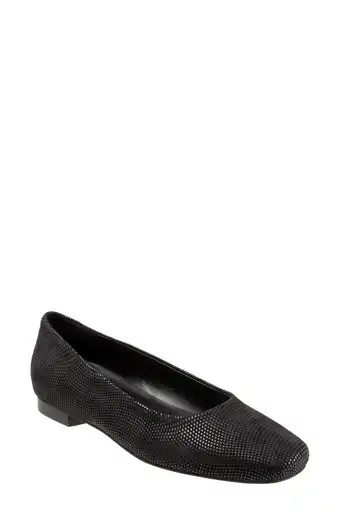 Batti Mixed Media Ballet Flat (Women) | Nordstrom