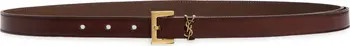 Cassandre Logo Leather Belt | Nordstrom