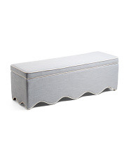 54.5in Scalloped Storage Bench | Furniture & Lighting | Marshalls | Marshalls