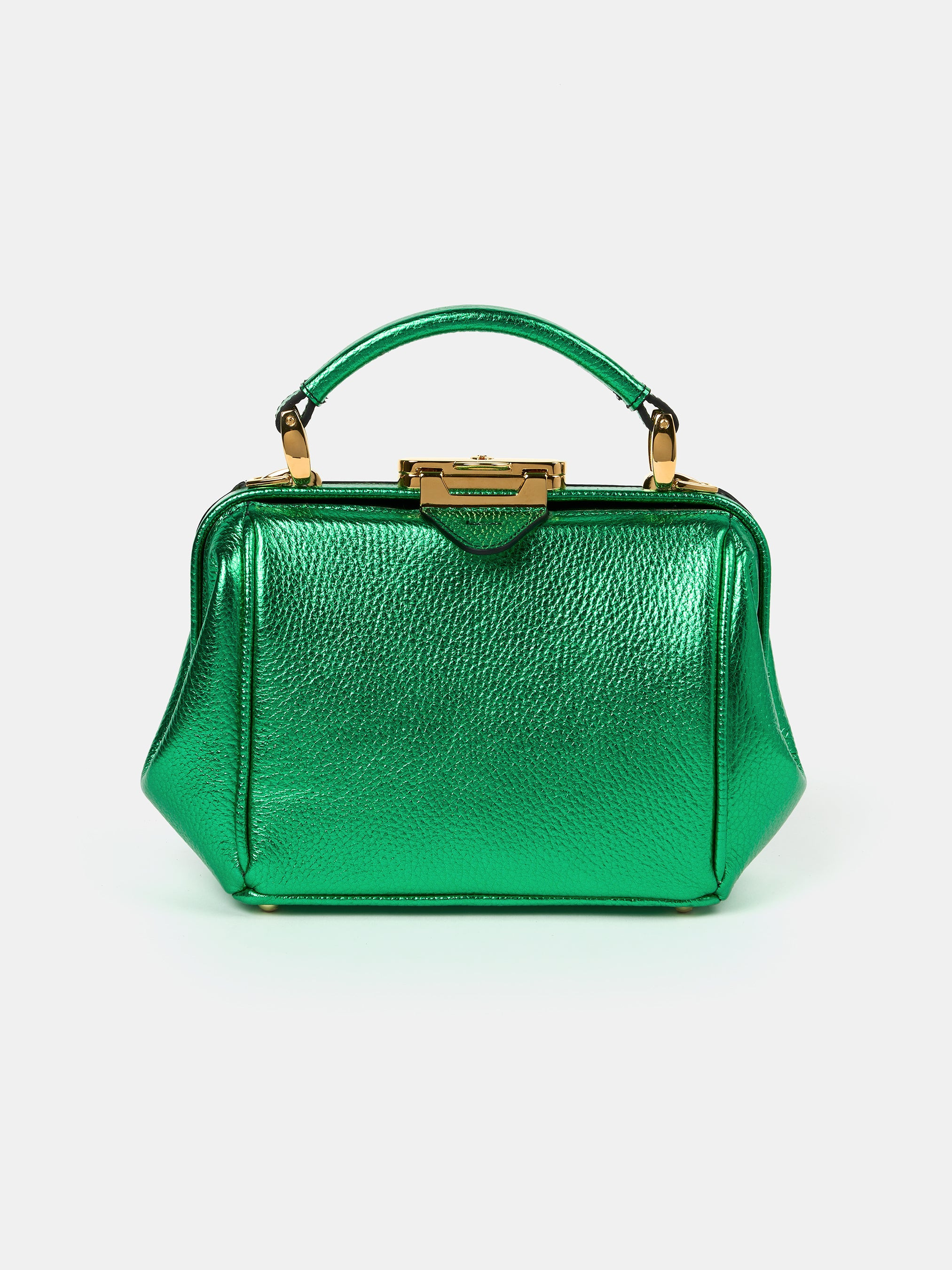 The Mini Sophie - Wicked Green Metallic Calf Grain | The Cambridge Satchel Company