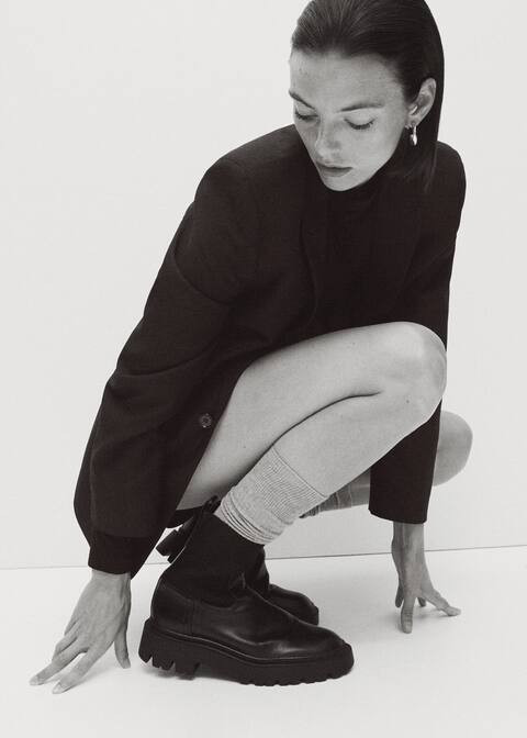 Platform track-sole ankle boots -  Women | Mango United Kingdom | MANGO (UK)