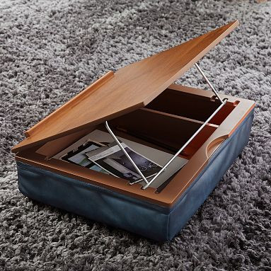 Adjustable Lapdesk - Vegan Leather Navy | Pottery Barn Teen