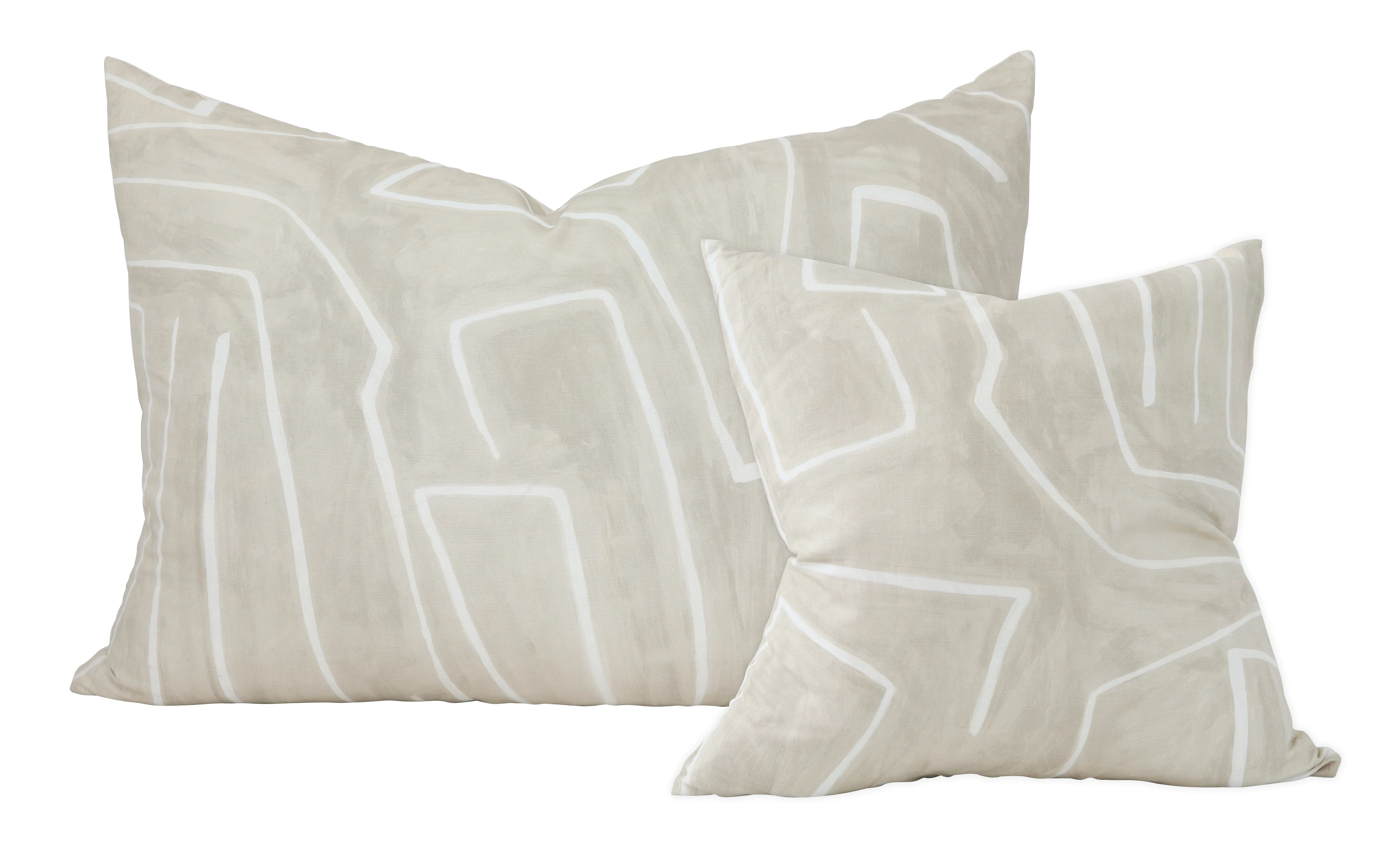 Maze Beige Pillows | Jayson Home