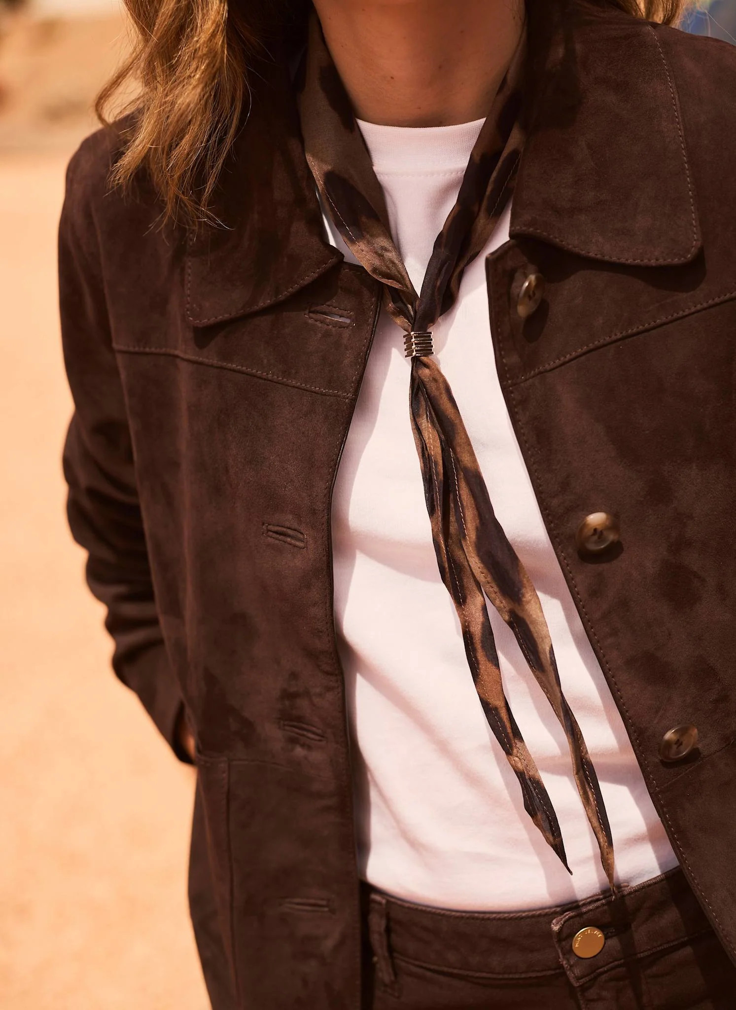 Maddison Animal Print Neck Scarf | Mint Velvet
