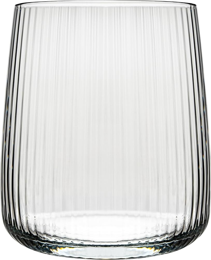 KONZEPT Ribbed Glasses Set of 6 Drinking Glasses 320 ml Water Glasses Dishwasher Safe | Amazon (DE)