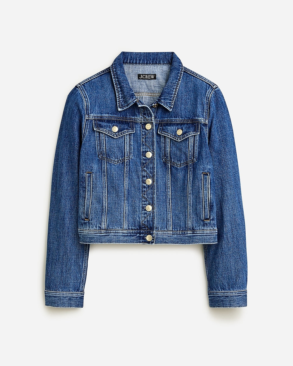 New classic denim jacket in Alicia wash | J. Crew US