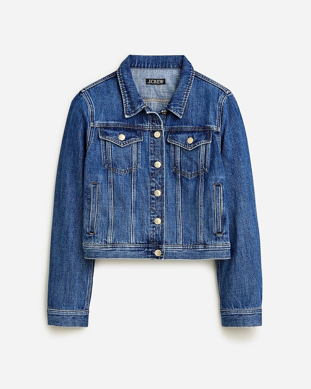 New classic denim jacket in Alicia wash | J.Crew US