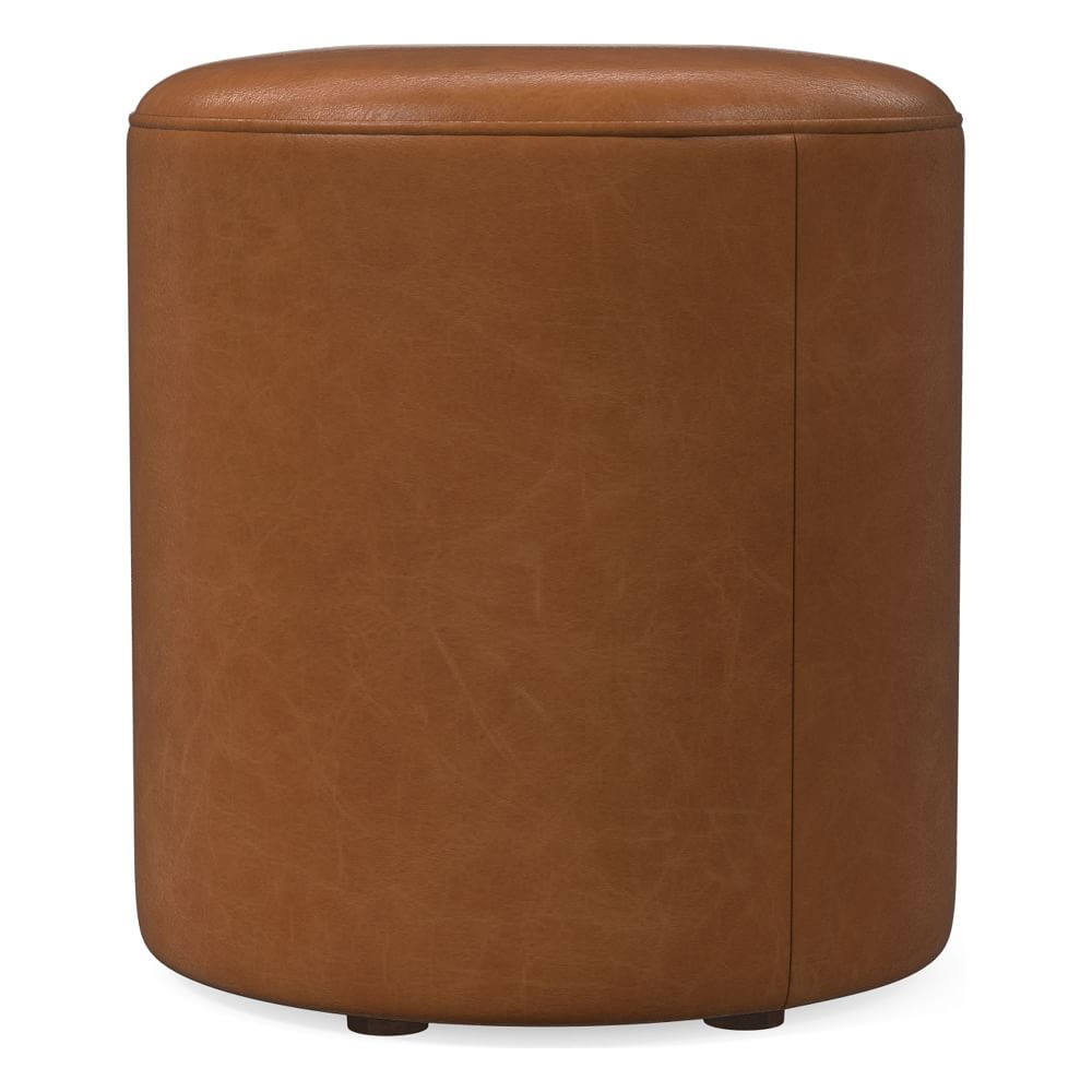 Isla Leather Ottoman | West Elm (US)