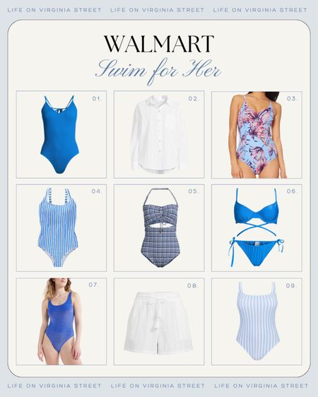 WALMART SWIMSUITS - On the hunt for an affordable swimsuit or coverup? Walmart has so many cute options now at such great prices! Loving these striped one-piece swimsuit options, wrap bikini, cutout swimsuit, gauze swimsuit coverup, and tropical print swimming suit!

.
#ltkswim #ltkseasonal #ltkfindsunder50 #ltkfindsunder100 #ltkover40 #ltksalealert #ltkmidsize bathing suit, swim suits 

#LTKSwim #LTKSeasonal #LTKTravel