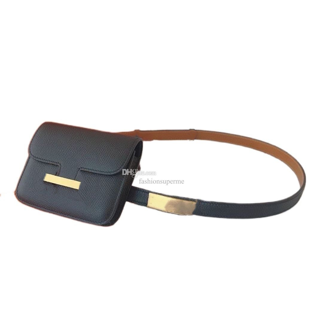 Save Big on Bulk Green Belt Bag Fashion Unisex Women Lady Waist Bag Real Leather Fashion Bags Fre... | DHGate